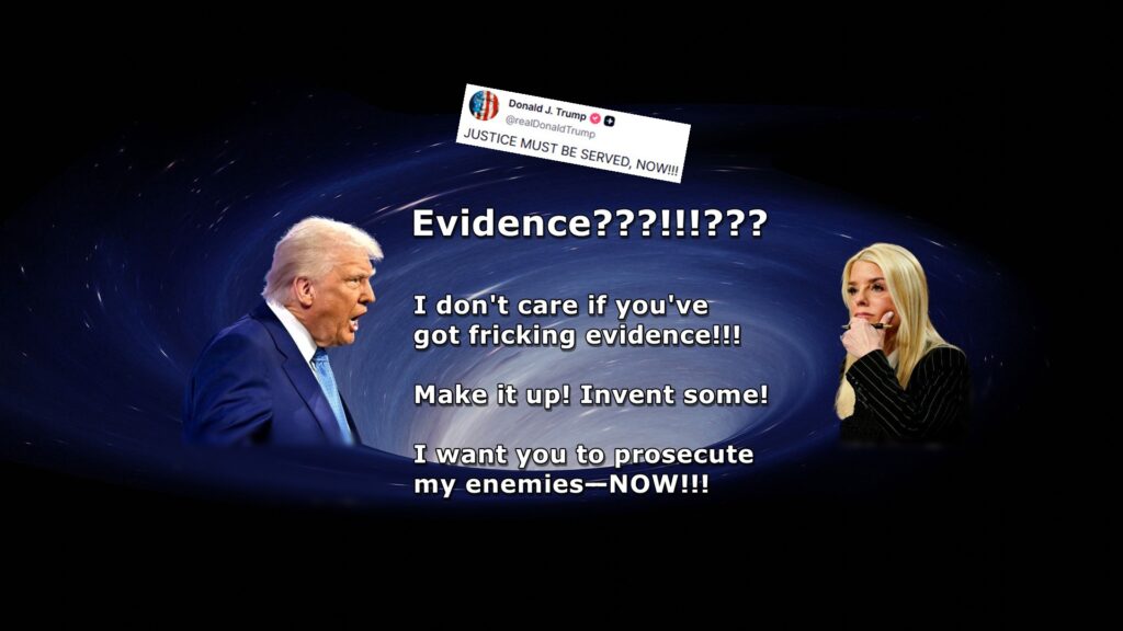 Trump, Bondi, prosecution, Democrats, falsification