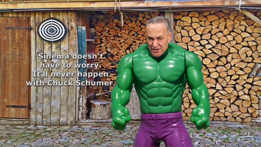 Chuck Schumer, U.S. Senate, The Hulk, political party discipline