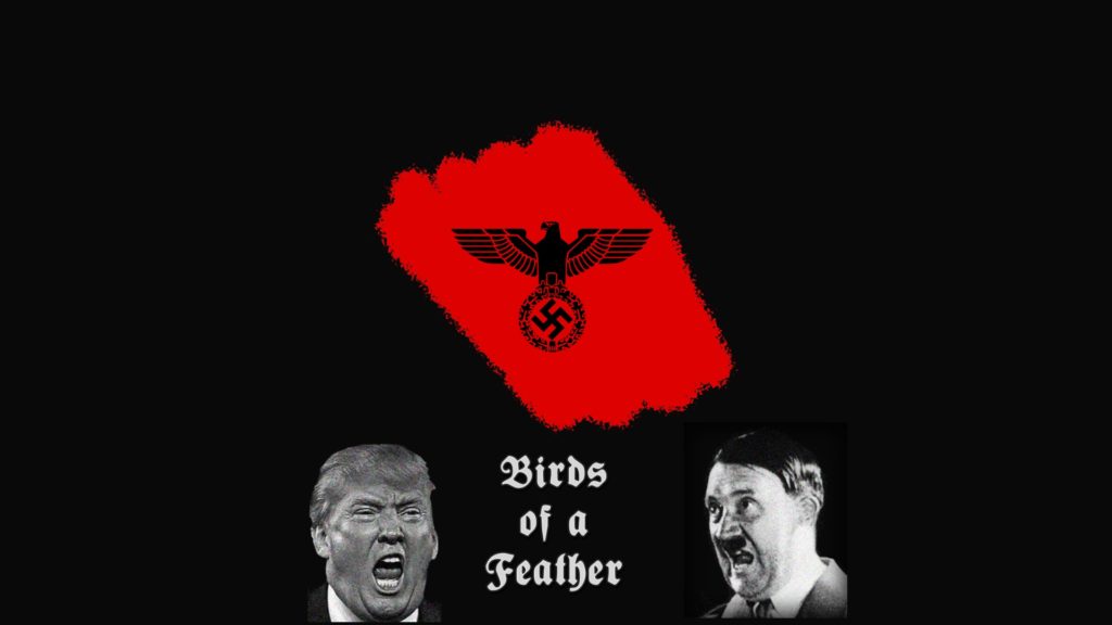 Trump, Hitler, fascism, Nazi eagle