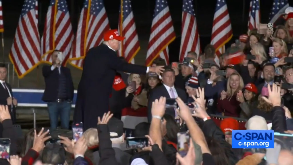 Trump, MAGA hats, supporters, Florence, Arizon