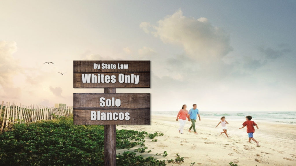 Apartheid, whites only, segregated beaches