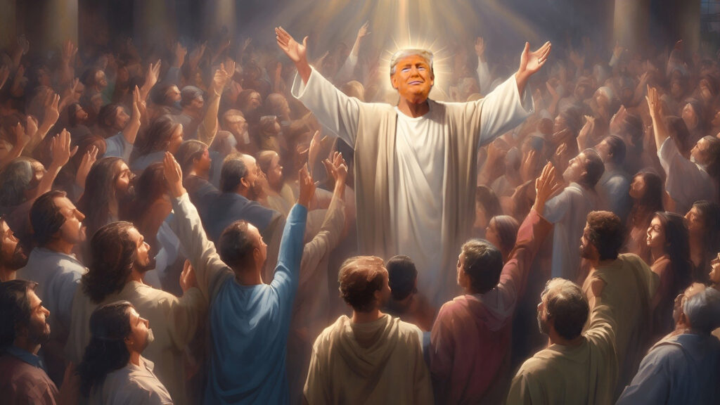 Donald Trump, Jesus, Second Coming, Rick Perry, Marjorie Taylor Greene, Barry Loudermilk