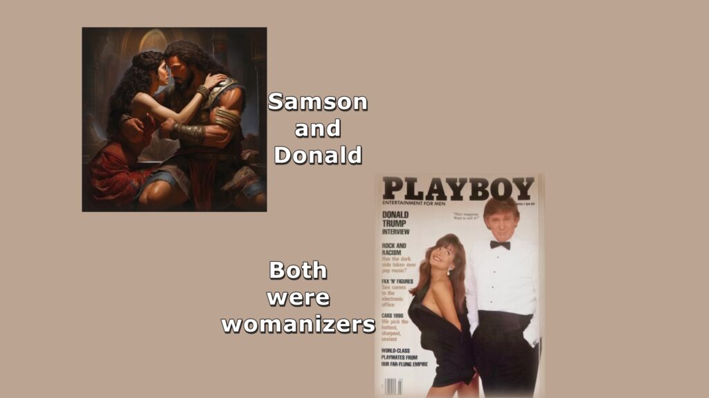 Samson, Trump, Playboy