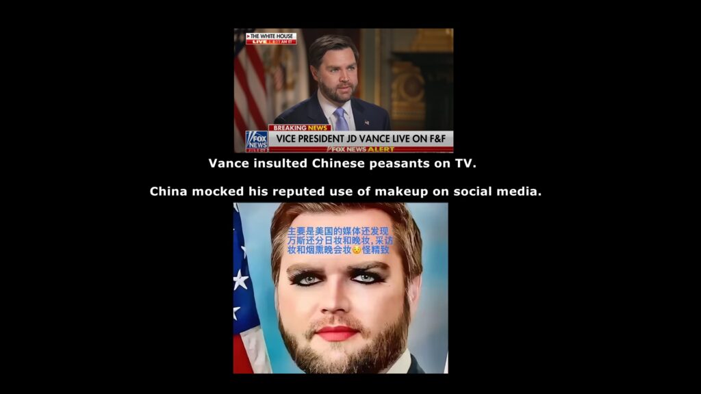 Vance, China, Tariffs, Insults