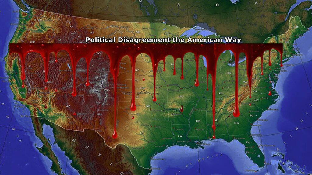 Politics, violence, disagreement, guns