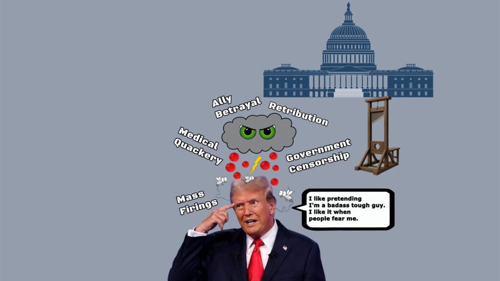 Trump, chaos, shutdown, retribution, cruelty, lies, corruption