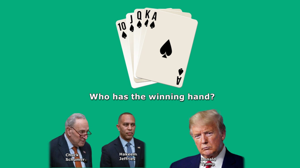 Shutdown, government, Trump, Schumer, Jeffries, bluff