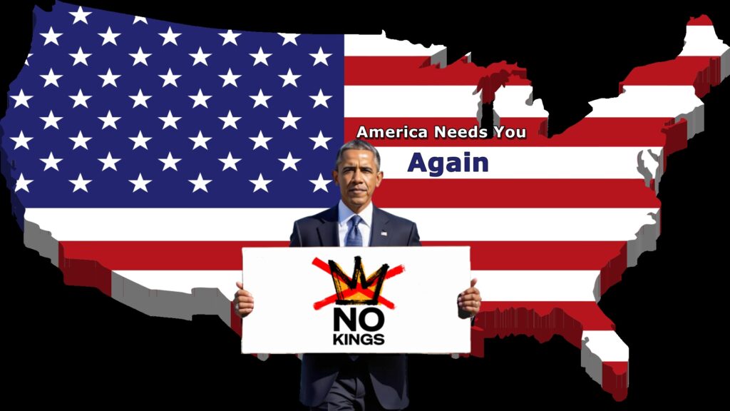 Obama, NoKings, leader
