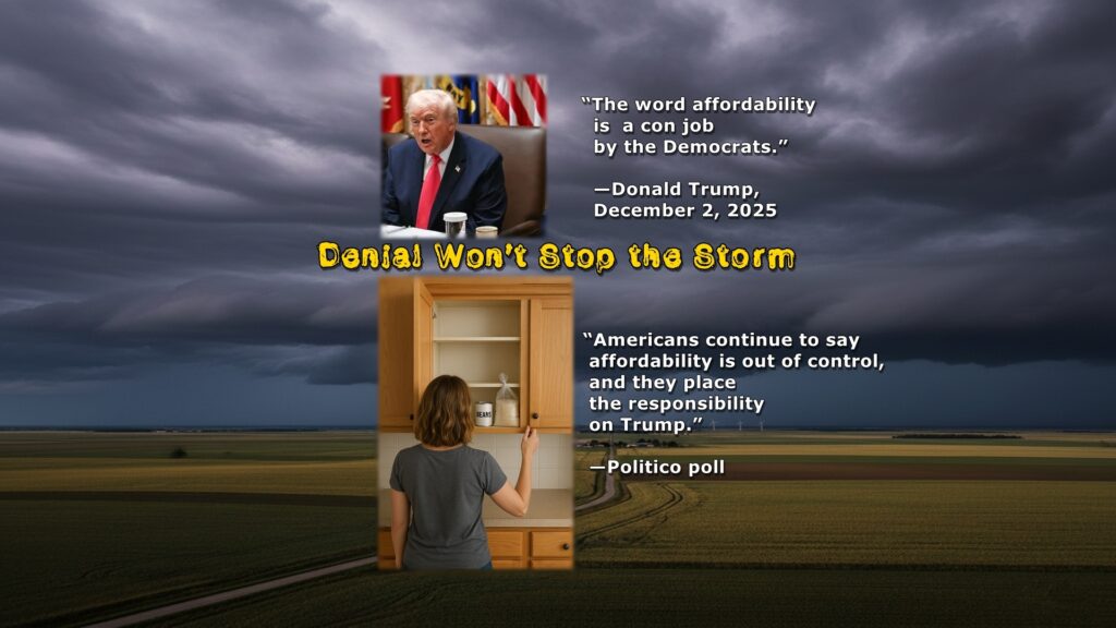 Affordability, economy, Trump, blame, Democrats, con, responsibility