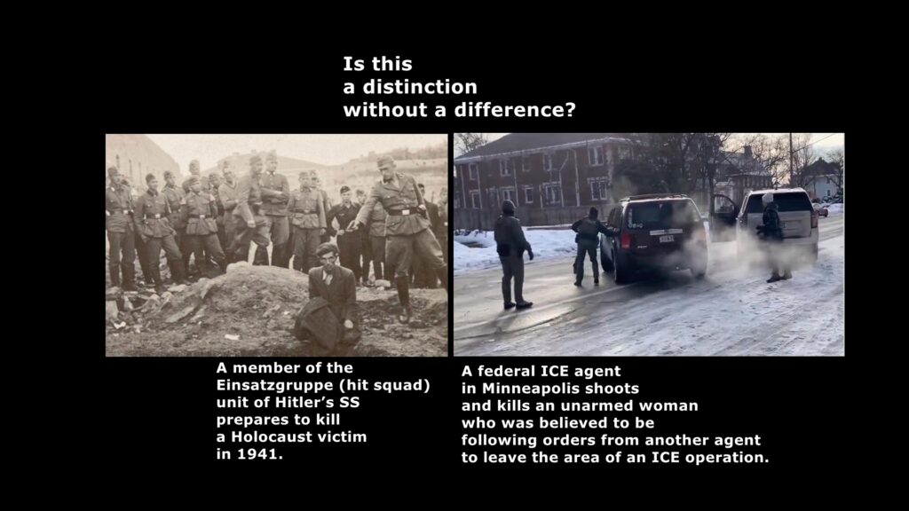 Justice, ICE, murder, criminals, SS, Einsatzgruppe, Hitler, Trump