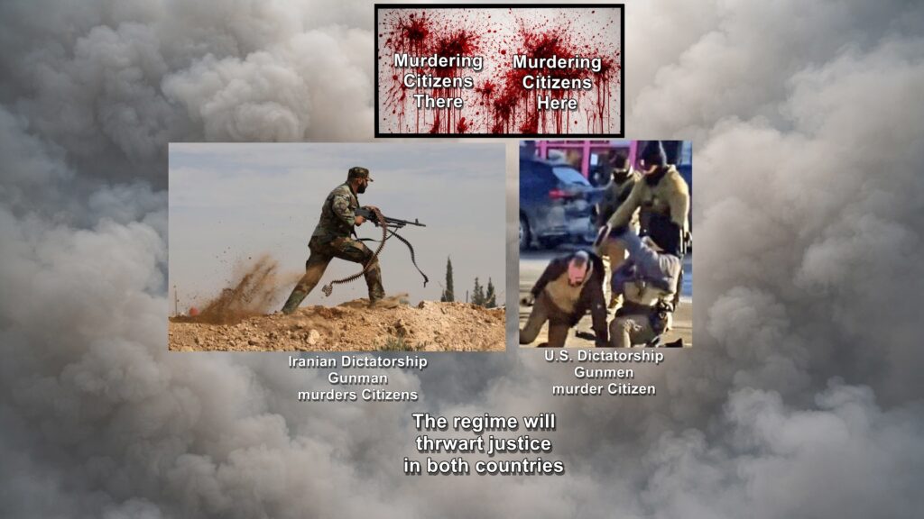 A fascist theocracy is murdering citizens in Iran and a fascist theocracy is murdering citizens in the United States, in a distinction without a difference.