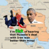 Trump's deep envy of Barack Obama is getting deeper. Trump's Iran deal may not hold. Obama's Iran deal had been durable. This fans of the flames of Trump's envy of Obama.