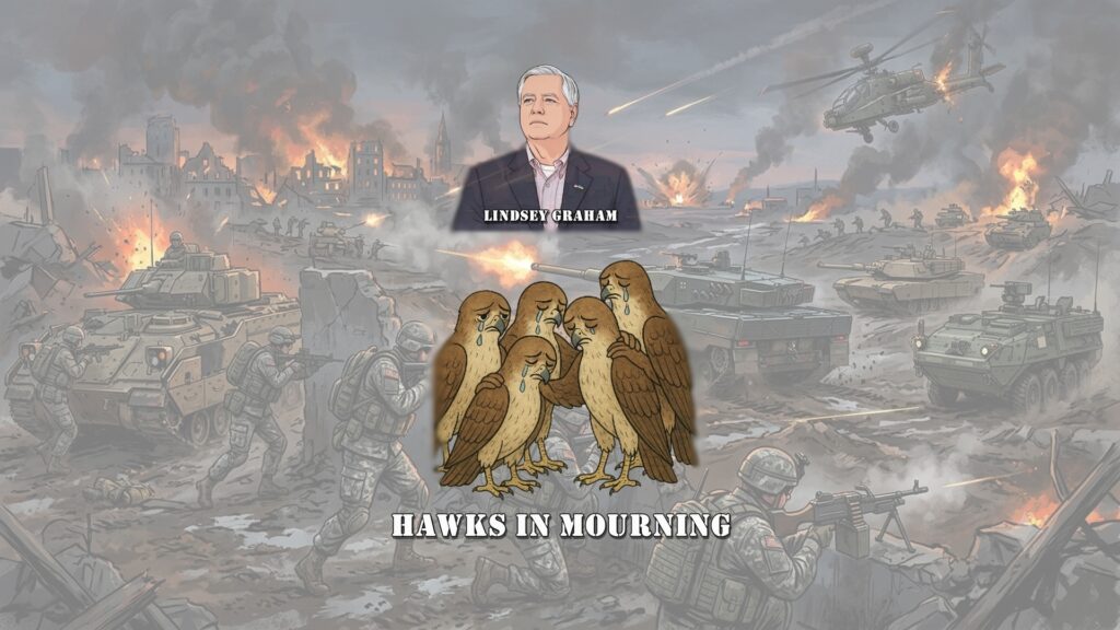 South Carolina Sen. Lindsey Graham, the personification of a war hawk, died over the weekend.