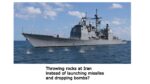 The U.S. military may be forced to throw rocks at Iran, in a manner of speaking, due to Trump squandering missiles and bombs on Iran. U.S. munitions stockpiles are dangerously low.