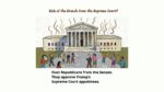 The way to slow the Supreme Court gutting of the Constitution is to defeat Senate Republicans who would rubber stamp any new Trump nominee.