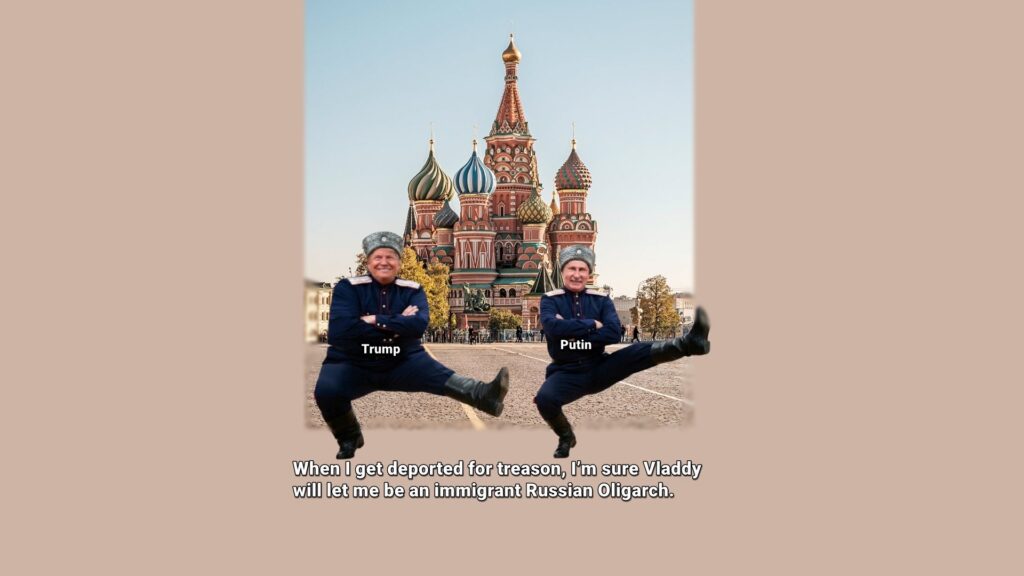 In another abuse of power, President Trump has betrayed the U.S. by openly allying with Russian dictator Vladimir Putin against Ukraine, an ally of the U.S. and Europe. It can be argued that Trump has committed treason.