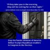 If neo-Fascist Trumpism survives the November election, expect vindictiveness on a national scale. Protect yourself and your community by ridding Congress of his Republican enablers. Don’t underestimate the power of your vote.